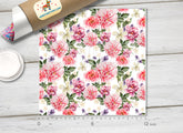 Flower Patterned Adhesive Vinyl 420